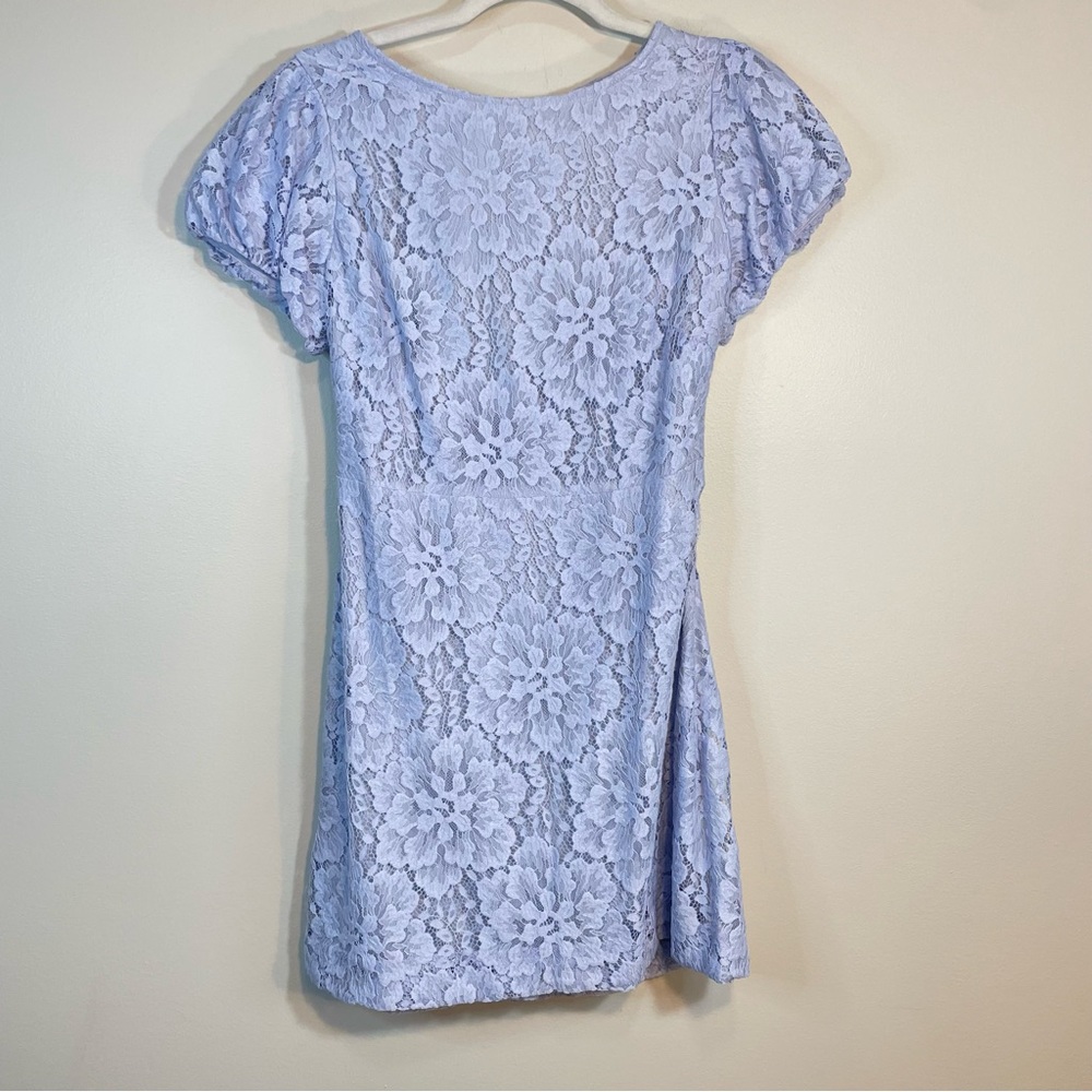 NWT Free People Hailee Lace A-line Mini Blue Floral Dress Size Small Retail $168 - Picture 12 of 12